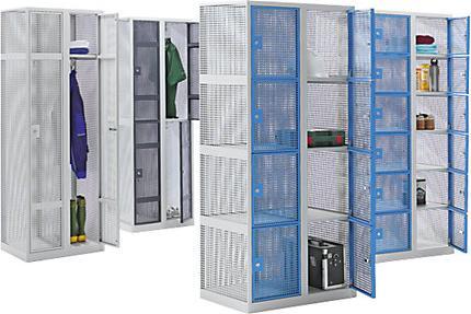 Image du produit eurokraft basic Casier en métal perforé (80 cm, 180 cm)