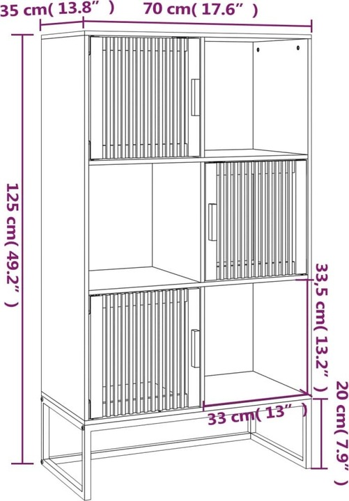 Image du produit VidaXL Tessa (70 x 35 x 125 cm)