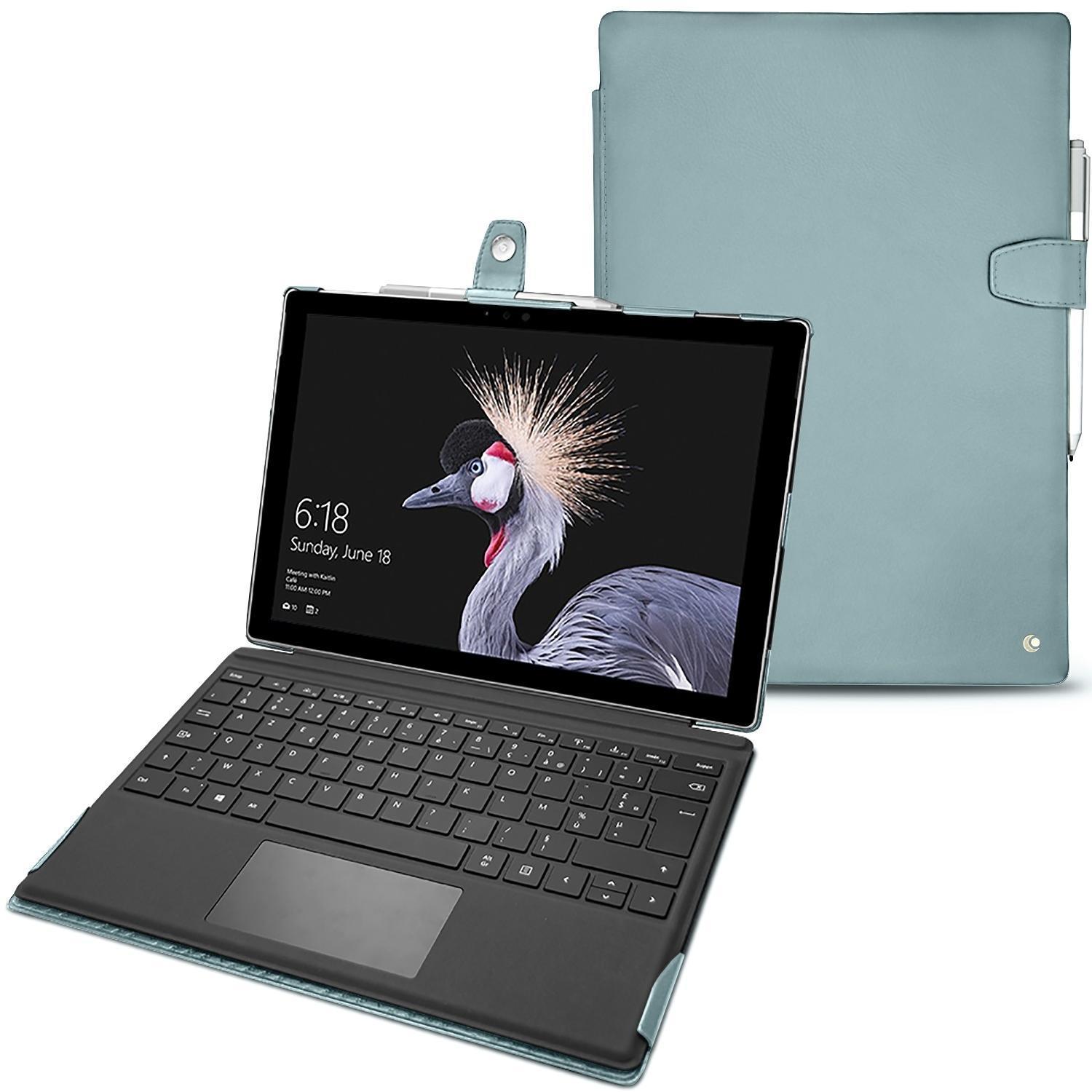 Noreve Lederschutzhülle (12.30", Microsoft), Notebooktasche, Blau