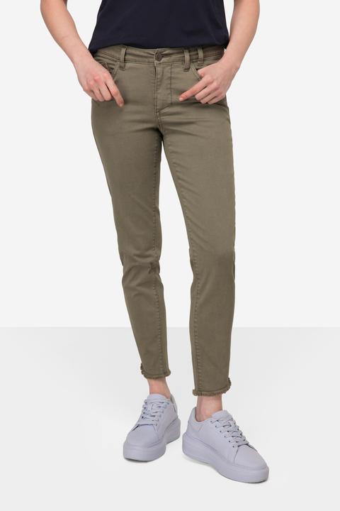 Actual product image Laurasøn Khaki Fringed Hem Jeans (40)