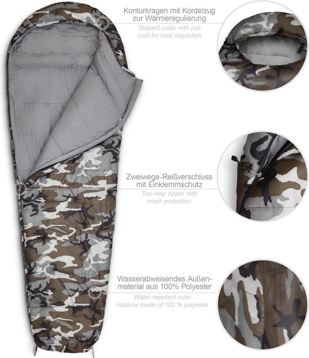 Produktbild Where Tomorrow Mumienschlafsack Camouflage (230 cm)