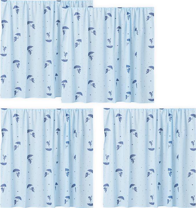 Actual product image Hoppekids Sandman (Ole Lukoie) Curtain for Medium Loft Bed, Blue