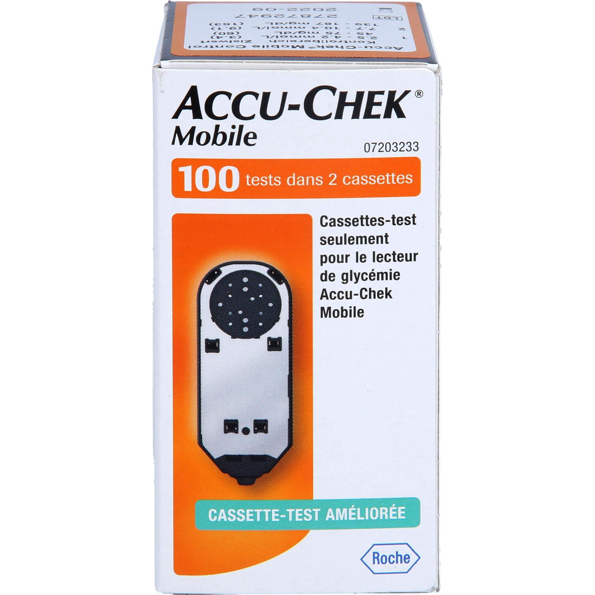 Emramed, Bluttest, Accu-Chek Mobile docpharma Testkassette Plasma II, 100 St TTR (Teststreifen)