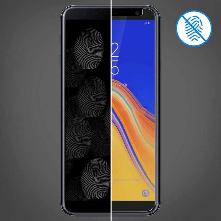 Actual product image Avizar Crystal clear film, glass screen protector (1 Piece, Samsung Galaxy J4+)