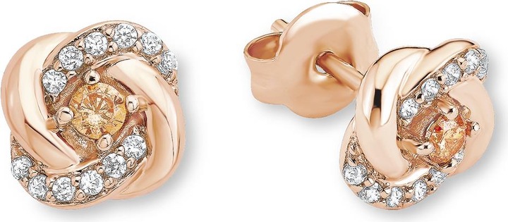 Actual product image Amor Earrings with button (Silver)