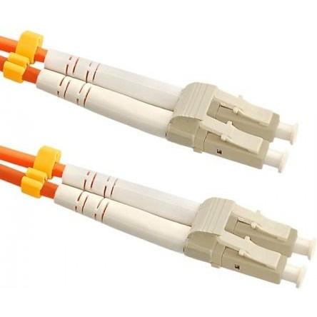 Thumbnail - Qoltec Patchcord światłowodowy LC/UPC-LC/UPC Multimode 50/125U OM2 Duplex 10m (UTP, 10 m), Netzwerkkabel