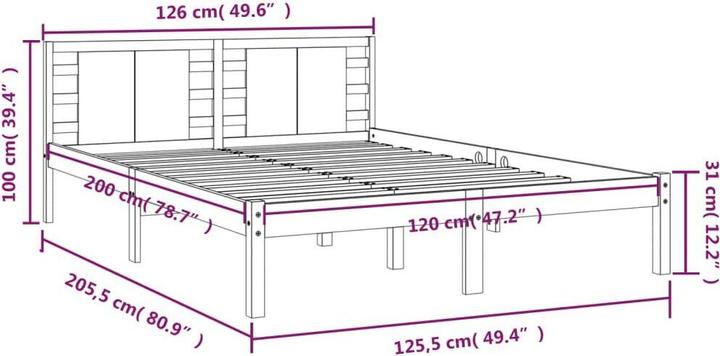 Image du produit vidaXL Prunella (120 x 200 cm)