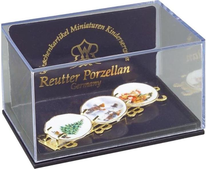Actual product image Reutter 001.388/6 - Plates rack "Christmas", Miniature