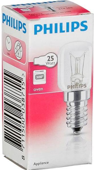 Actual product image Philips Oven lamp T25 (E14, 26 W, 172 lm, 1 x, G)