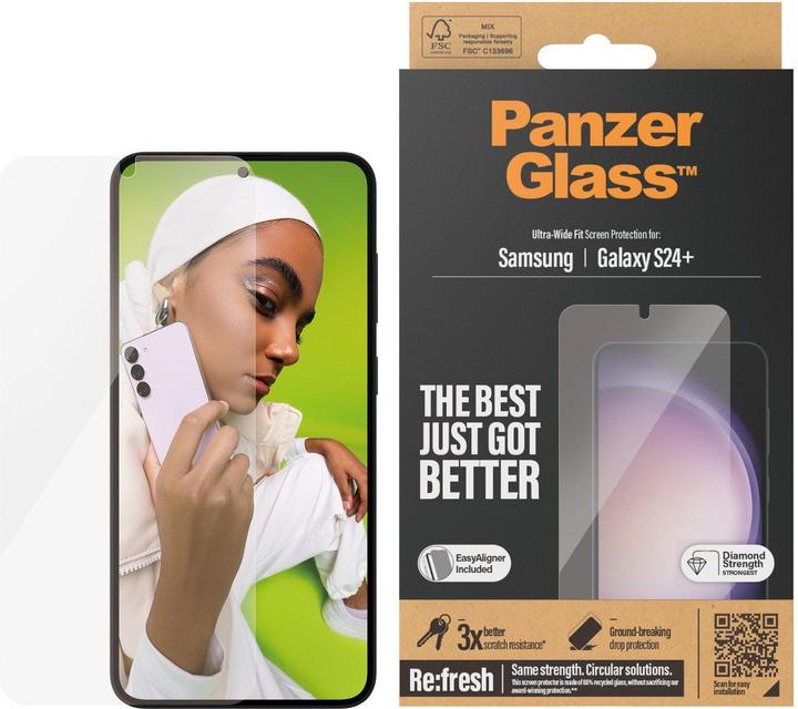 Produktbild PanzerGlass Ultra-Wide Fit (1 Stk., Samsung Galaxy S24+)
