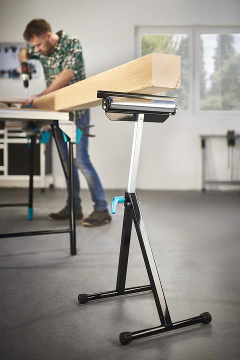 Actual product image wolfcraft 1 multifunctional support and roller stand (30 cm, 30 cm)