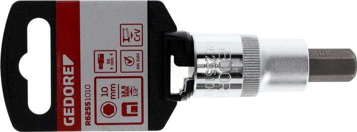 Productafbeelding Gedore Red Schroevendraaierbit /2 zeskant metrisch kort (10 mm)