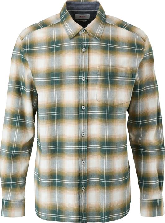 Produktbild s.Oliver Hemd Regular: Kariertes Flanell-Hemd (S)