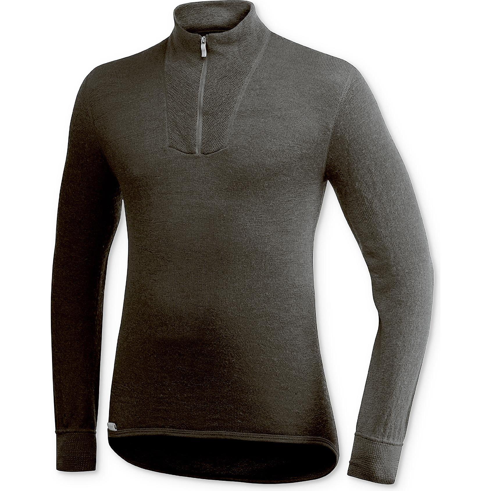 Woolpower, Unisex, Funktionsshirt, 200 Zip Turtleneck Unisex (S), Schwarz, S