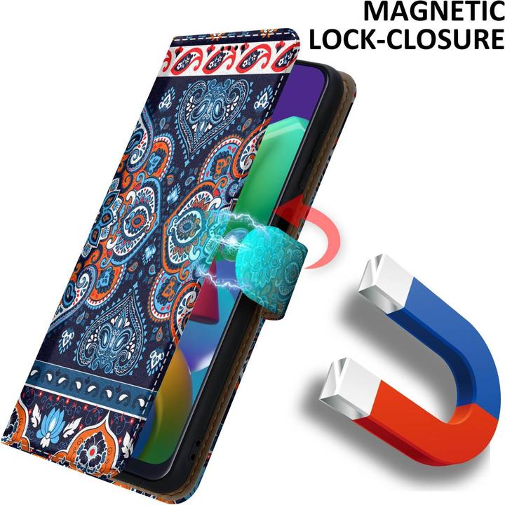 Actual product image Cadorabo Book Cover with Print for Samsung Galaxy M31 (Samsung Galaxy M31)