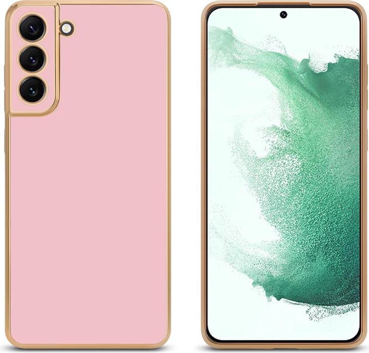 Productafbeelding Cadorabo Hoesje voor Samsung Galaxy S22 in TPU met camerabescherming LM130 Style (Samsung Galaxy S22+)