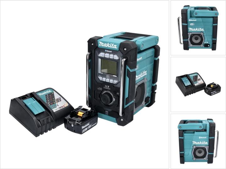 Makita DMR 301 RG1 Akku Baustellenradio 12 V max. - 18 V DAB / DAB+ / Bluetooth + 1x Akku 6,0 Ah + L (AM, FM, DAB+, DAB, Bluetooth)