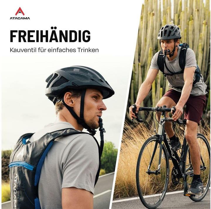 Actual product image Atacama Backpack mit Trinkblase rot (2 l)