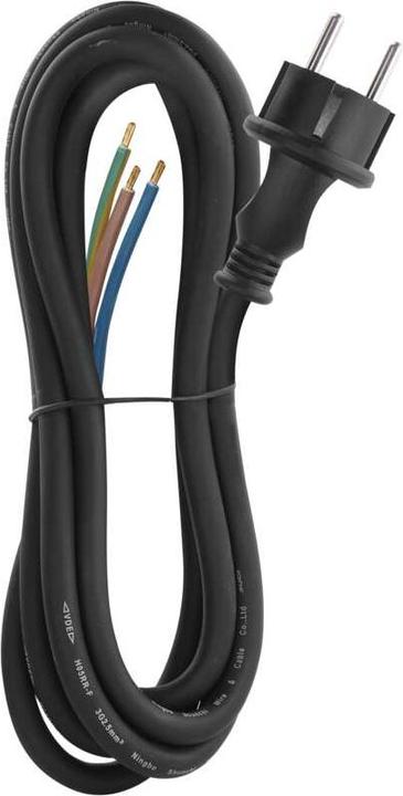 Actual product image Emos Power Cord Rubber 3x 2,5mm2, 3m, black (3 m)