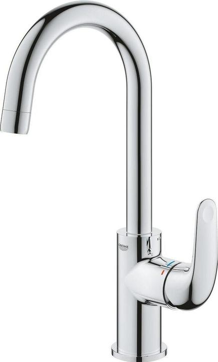 Grohe Swift QuickFix Lavaboarmatur, L-Size, Mittelstellung Kaltwasser, 3-in-1 Tool, wassersparend, chrom