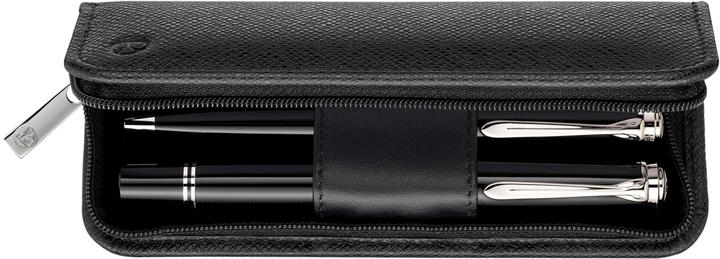 Produktbild Herlitz Genarbtes Leder-Etui für zwei Schreibgeräte