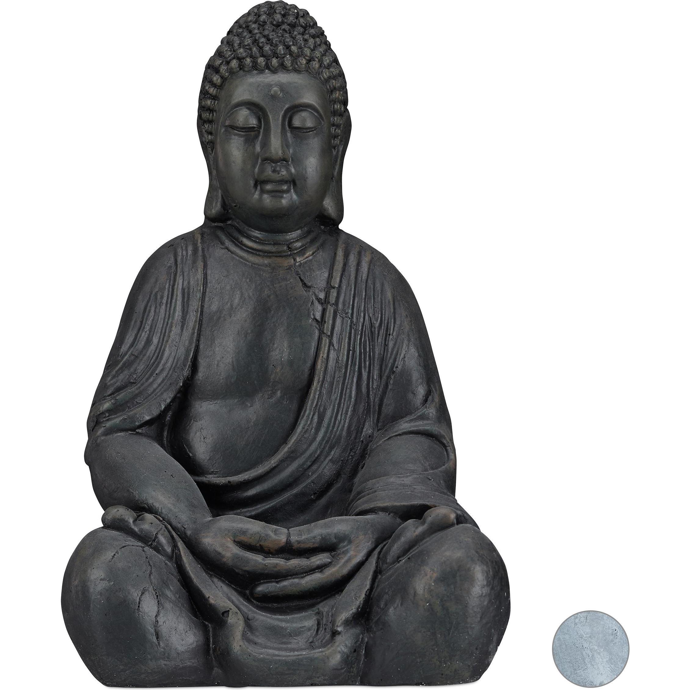 Relaxdays, Aussendekoration, Buddha
