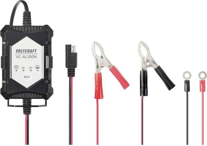 Actual product image Voltcraft VC-AL100N VC-13188600 Automatic charger 6 V, 12V 1A (12V, 6V, 1 A)