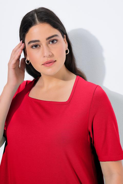 Actual product image Ulla Popken Essential Square Neck Stretch Tee (46, 48)