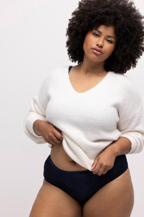 Immagine prodotto Ulla Popken Slip midi in microfibra con pizzo (42, 44)