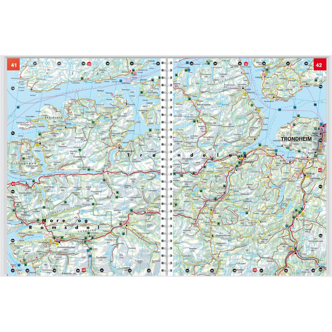 Thumbnail - Norwegen, Autoatlas 1:250.000 - 1:400.000, freytag & berndt, Landkarte