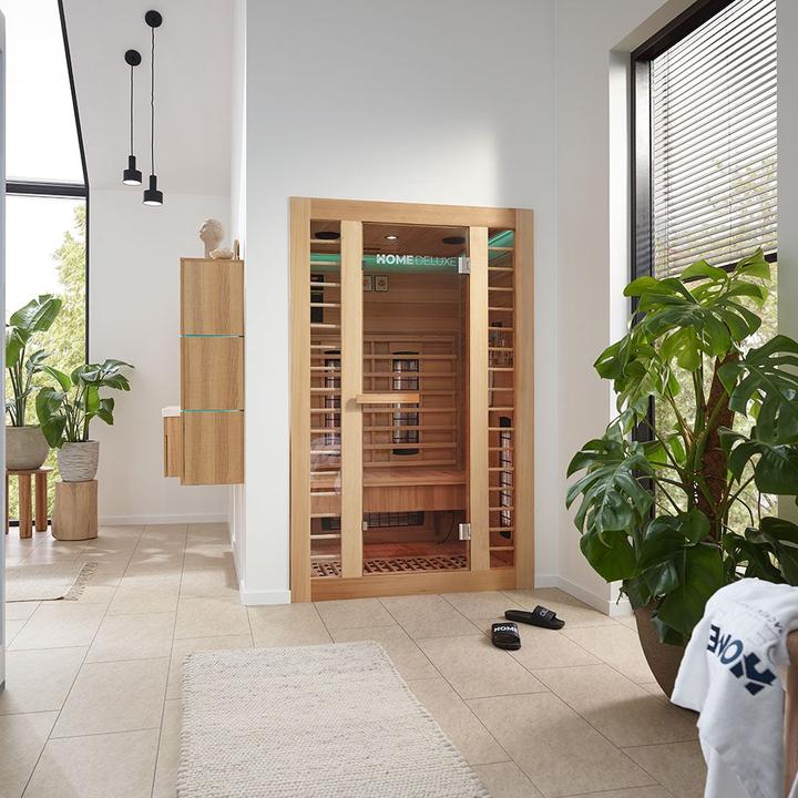 Immagine prodotto Home Deluxe Cabina a infrarossi IKENNA DELUXE PLUS M DUO a spettro completo e riscaldatore al magnesio -