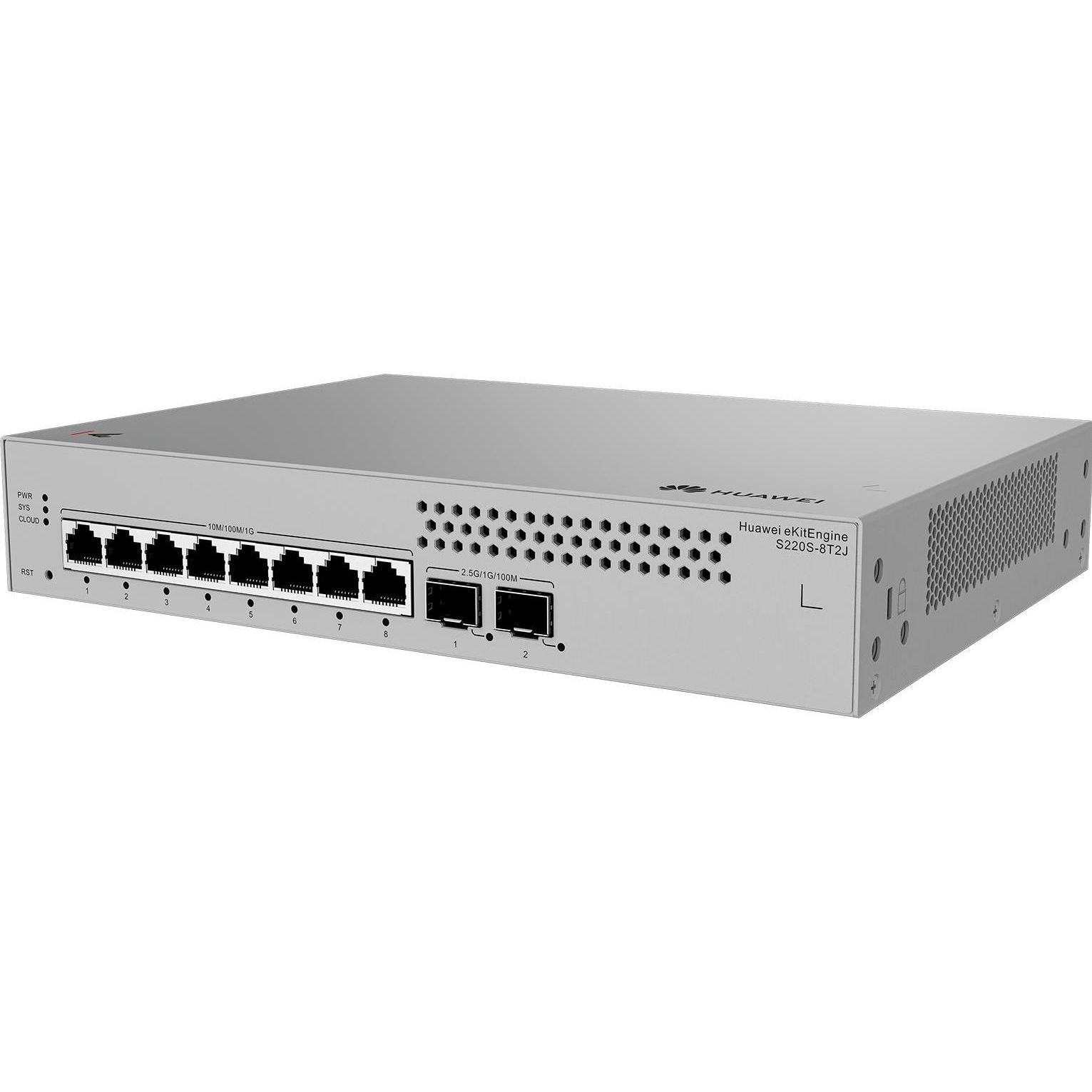 Huawei Data Communication S220S-8T2J S220S-8T2J S220S-8T2J 8x10/100/1000BASE-T ports 2x2.5GE SFP por