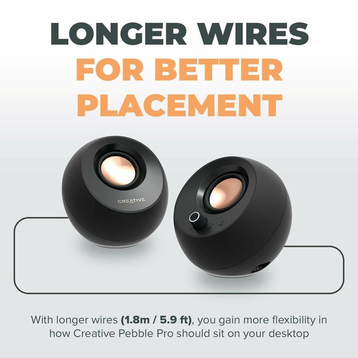 Productafbeelding Creative Pebble Pro 2.0 BK USB C/BT/RGB