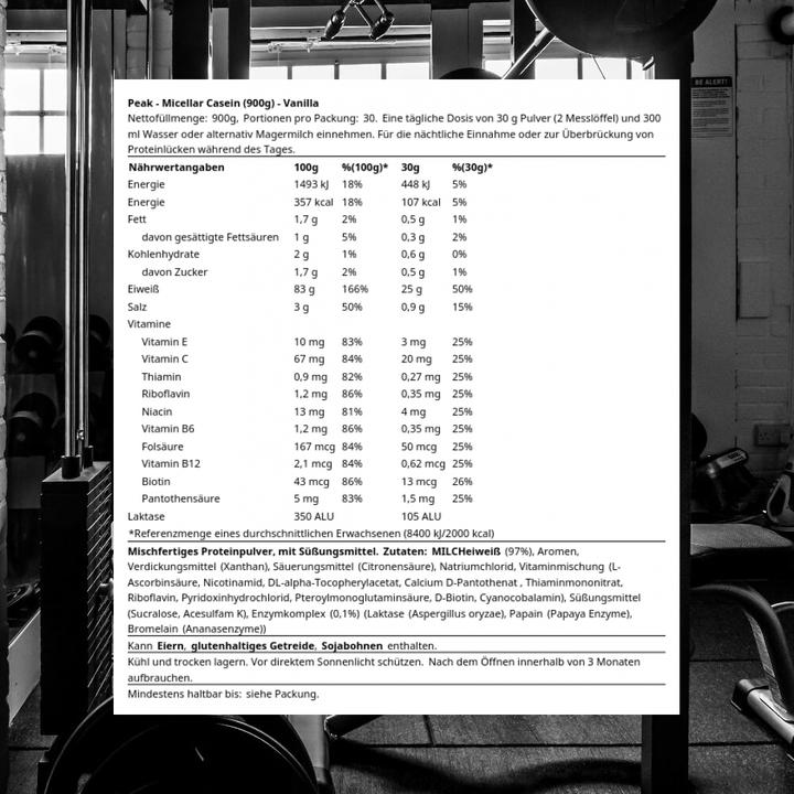 Actual product image Peak Ice Works Micellar Casein (Vanilla, 1 pcs., 900 g)