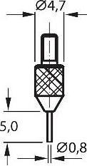Immagine prodotto Holex Hartmetall-Taster 201/0,8