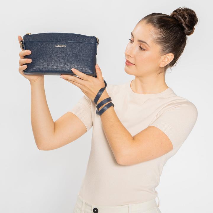 Actual product image Lazarotti Bologna Leather shoulder bag leather 24 cm