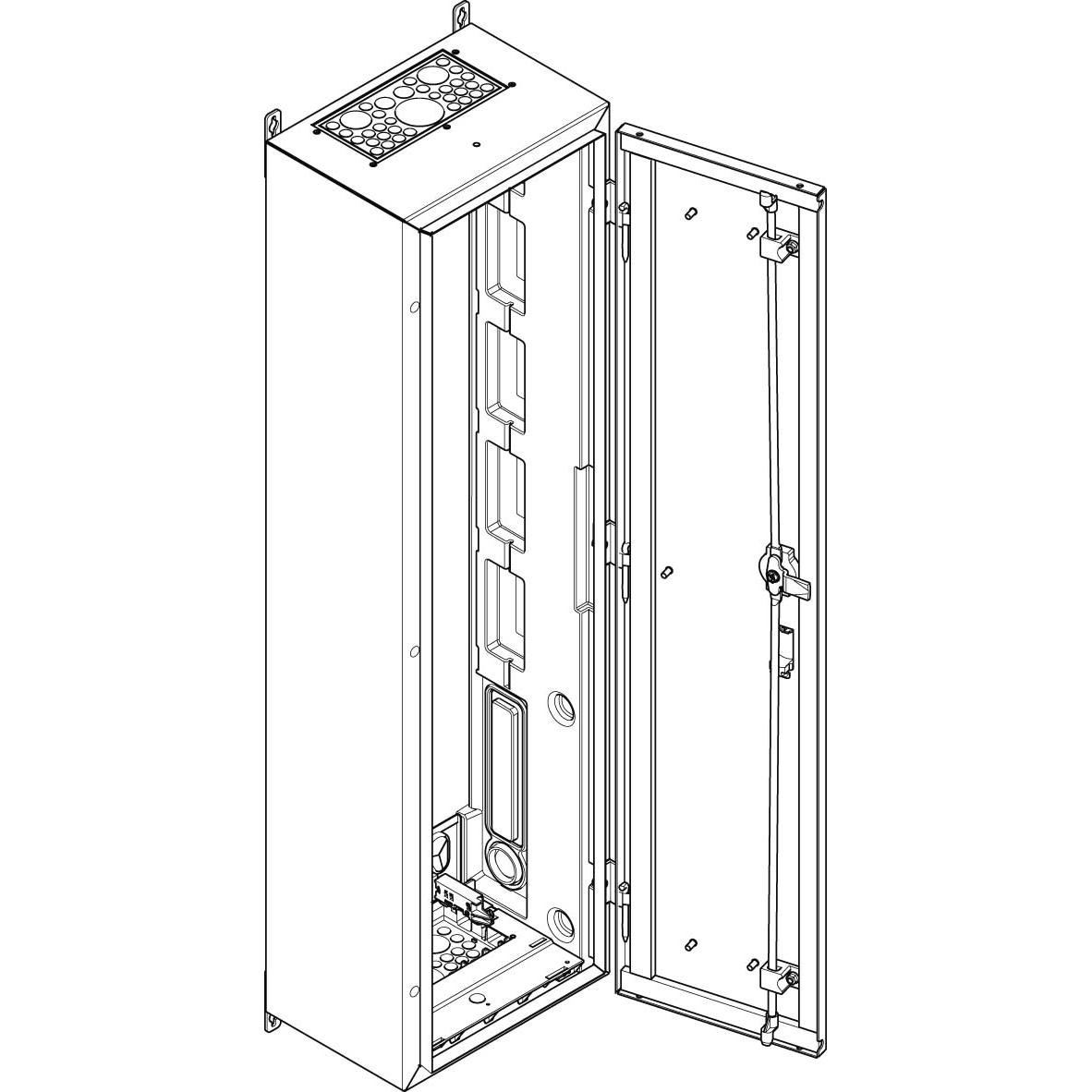 ABN, Verteilerschrank Zubehör, Wandgehäuse SP17