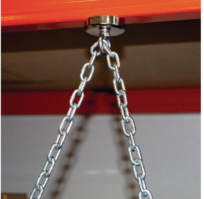 Image du produit Eichner Aimant néodyme Ø 40 mm galvanisé, avec oeillet Ø 17 mm (5 x)