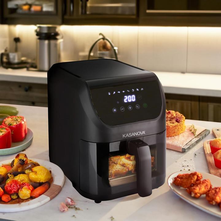 Actual product image Kasanova Digital air fryer Lt 5 Slim black