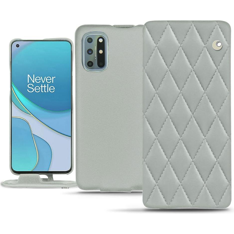 Noreve Lederschutzhülle vertikal (OnePlus 8T), Smartphone Hülle, Grau