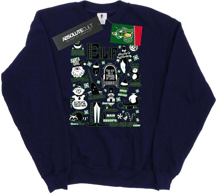Produktbild Elf Infographic Poster Sweatshirt (XXL)