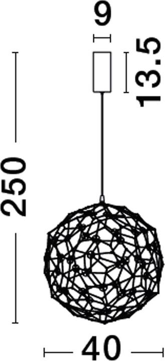 Actual product image Nova Luce SOLE LED pendant light 9186905