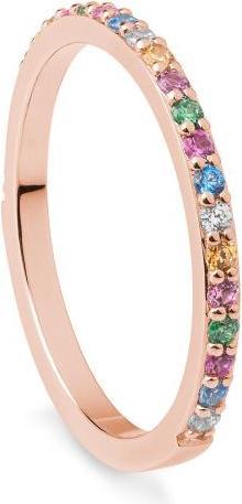 Immagine prodotto Breuning ANELLO - Brill. | Blu cielo | Verde mela | Saf. Rosa (55, 585/14 K Oro)