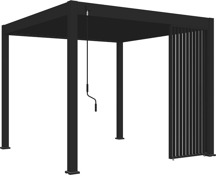 Actual product image Weide Vertical slatted wall 0.93m for Deluxe Plus pergola anthracite (238 cm, 93 cm)