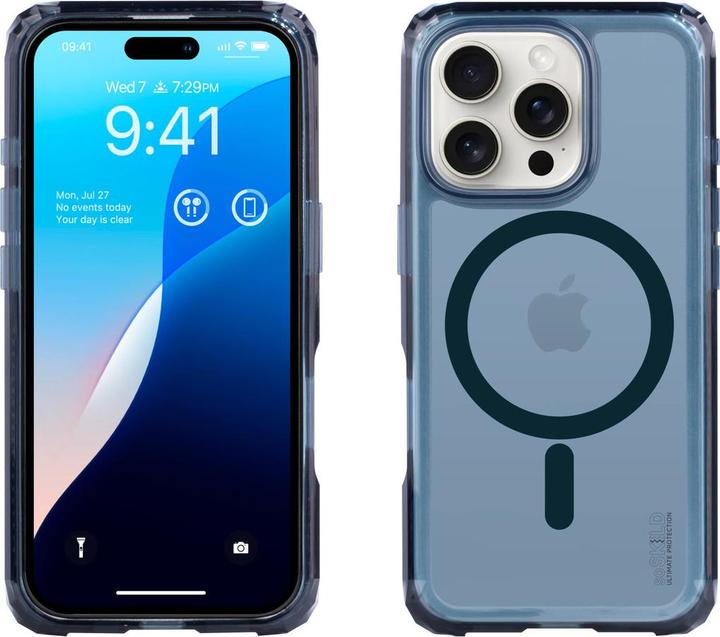 Actual product image SoSkild Apple iPhone 16 Pro Defend Case Magnetic Ring Smokey Grey (Apple iPhone 16 Pro)