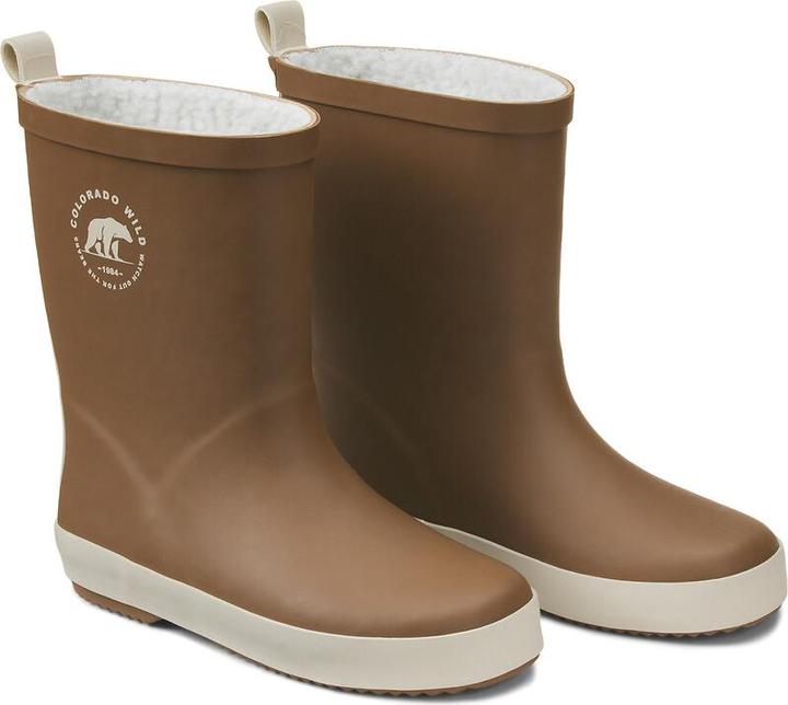 Image du produit La Redoute Collections Bottes en caoutchouc fourrées avec motif ourson (36)