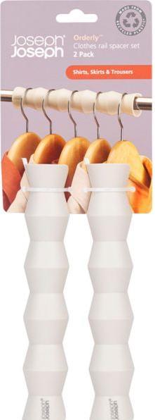 Productafbeelding Joseph Joseph Set van 2 Orderly railafstandhouders voor shirts ecru (2 x)
