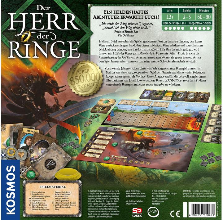 Actual product image Kosmos The Lord of the Rings - Anniversary Edition (German)
