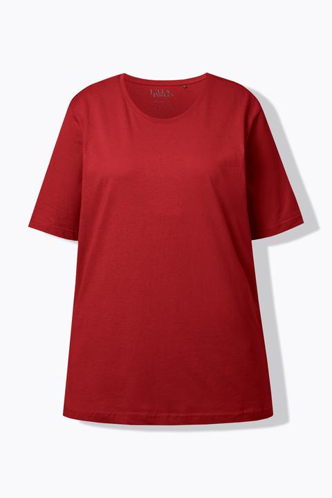 Actual product image Ulla Popken Basic Round Neck Short Sleeve Relaxed Fit Tee (60)