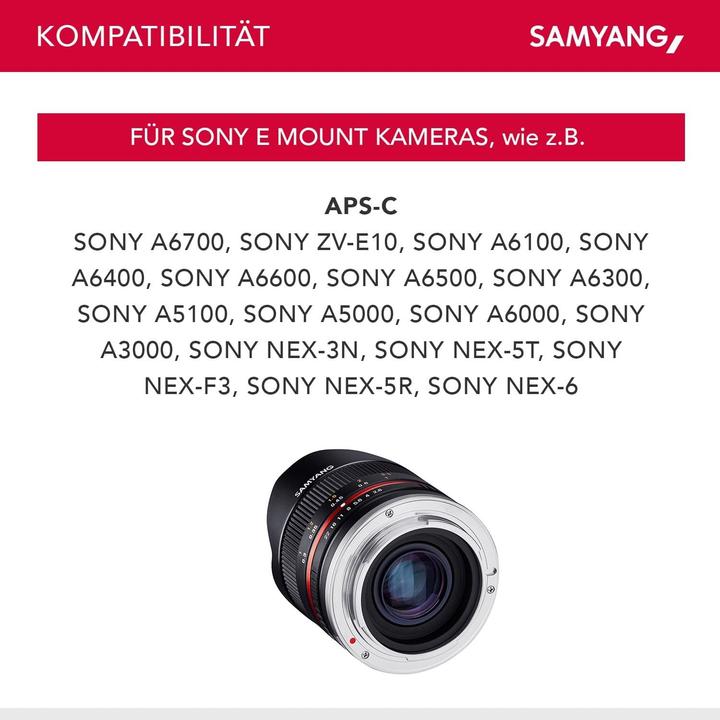 Produktbild Samyang 8mm f/2.8 II, Sony E (Sony E, APS-C / DX)